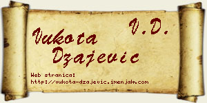 Vukota Džajević vizit kartica